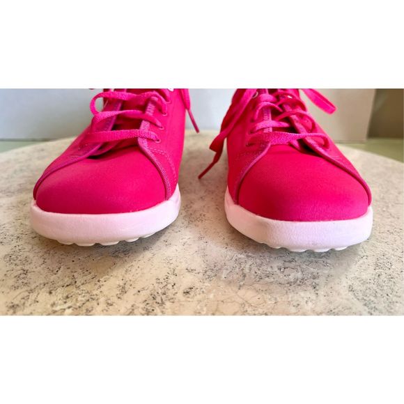 Reebok Girls Pink White Fusion Skyscaper Runaround Athletic Walking Shoes Size 7 - Picture 3 of 11